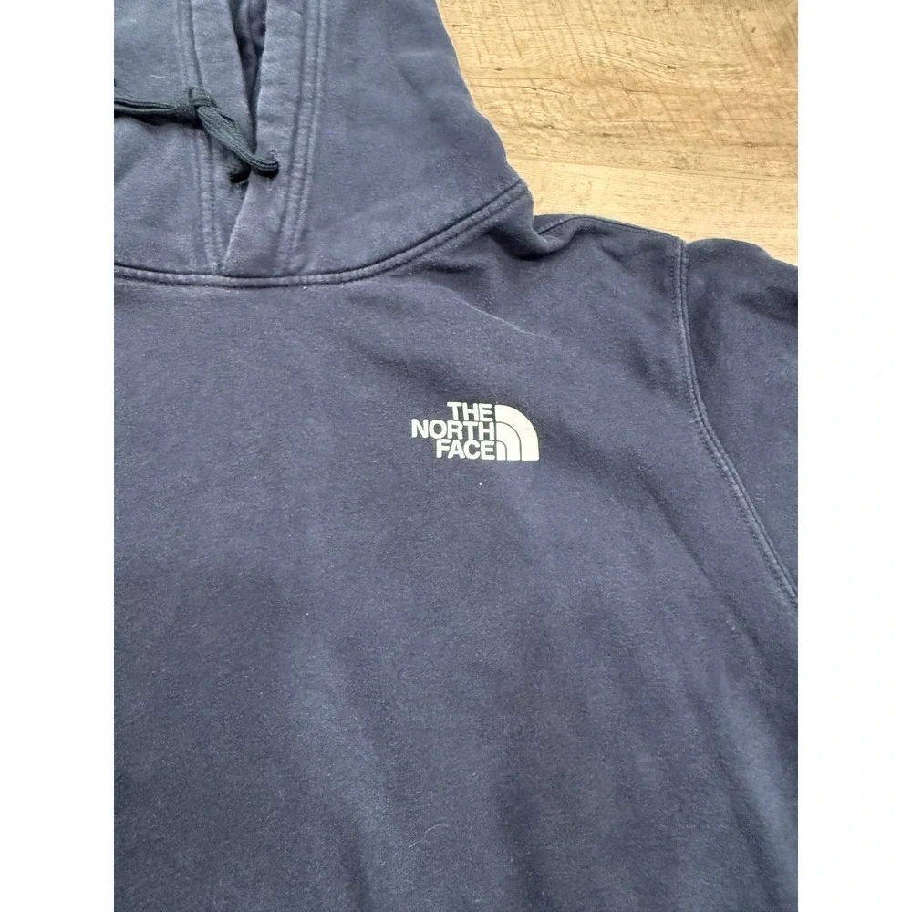 The North Face Mens XL Navy Blue Never Stop Exploring‎ Graphic Pullover Hoodie